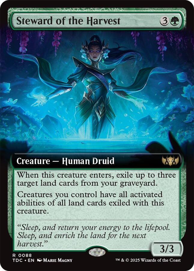 Steward of the Harvest (Extended Art) 88 card from Commander: Tarkir: Dragonstorm