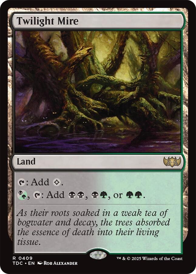 Twilight Mire 409 card from Commander: Tarkir: Dragonstorm