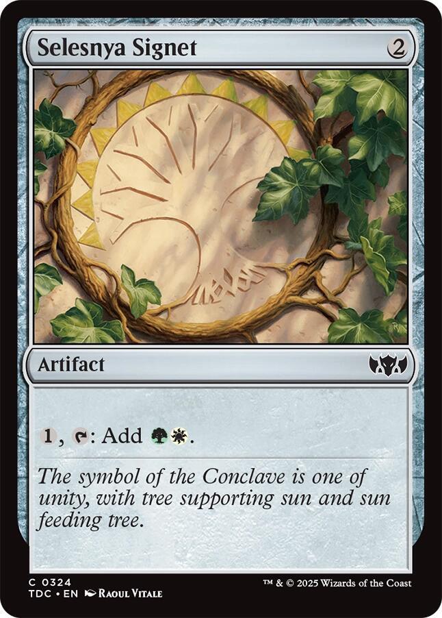 Selesnya Signet 324 card from Commander: Tarkir: Dragonstorm