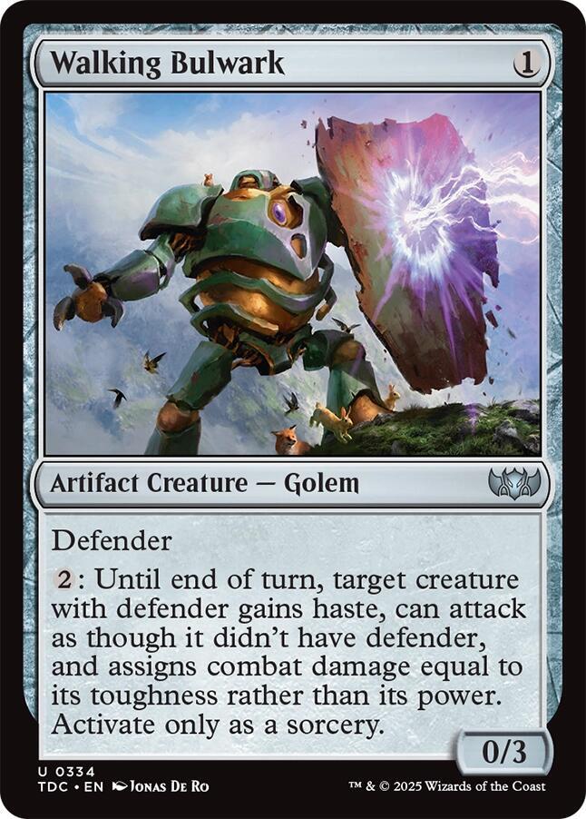 Walking Bulwark 334 card from Commander: Tarkir: Dragonstorm
