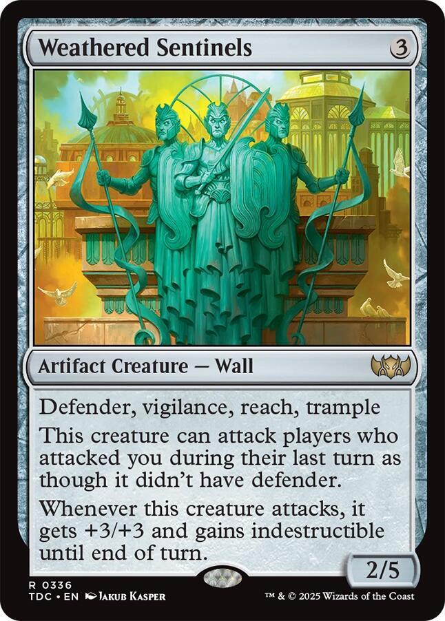 Weathered Sentinels 336 card from Commander: Tarkir: Dragonstorm