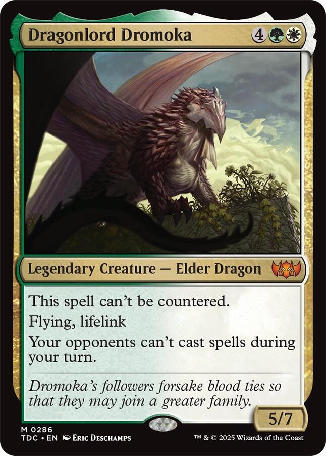 Dragonlord Dromoka 286 card from Commander: Tarkir: Dragonstorm