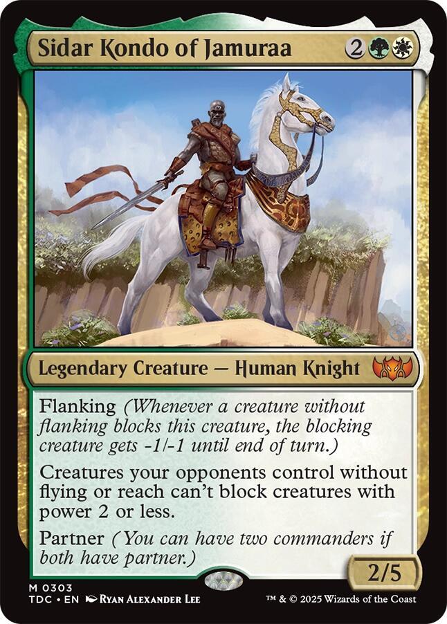 Sidar Kondo of Jamuraa 303 card from Commander: Tarkir: Dragonstorm