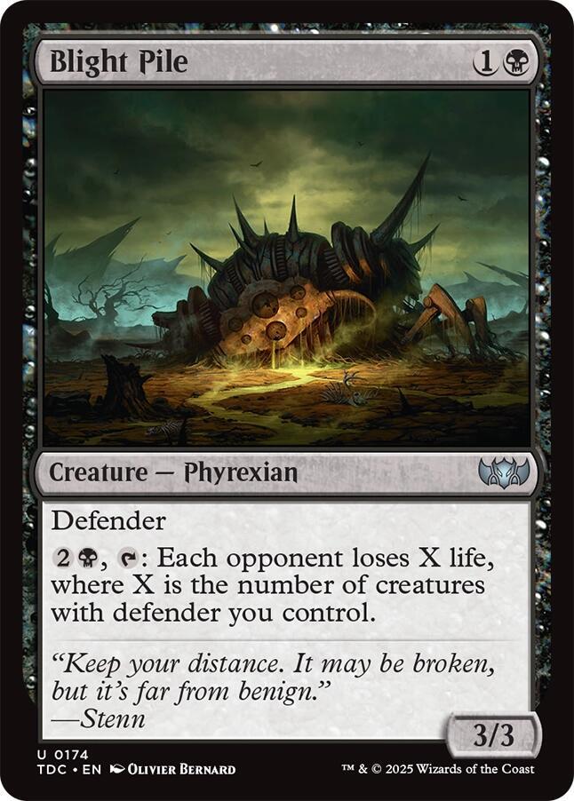 Blight Pile 174 card from Commander: Tarkir: Dragonstorm