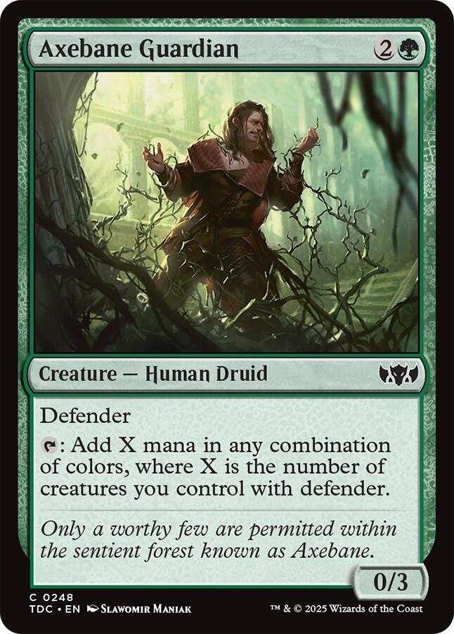 Axebane Guardian 248 card from Commander: Tarkir: Dragonstorm