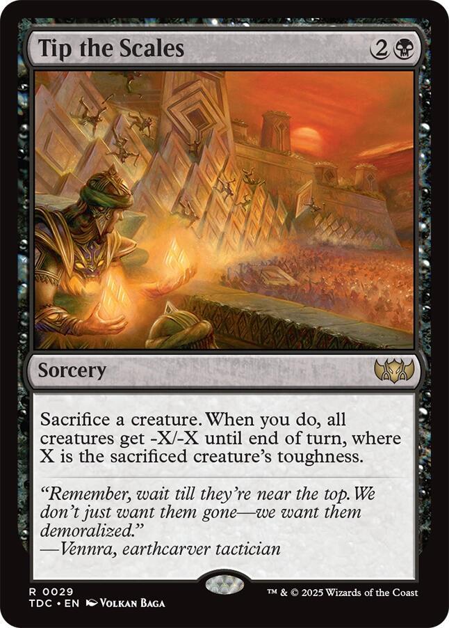 Tip the Scales 29 card from Commander: Tarkir: Dragonstorm