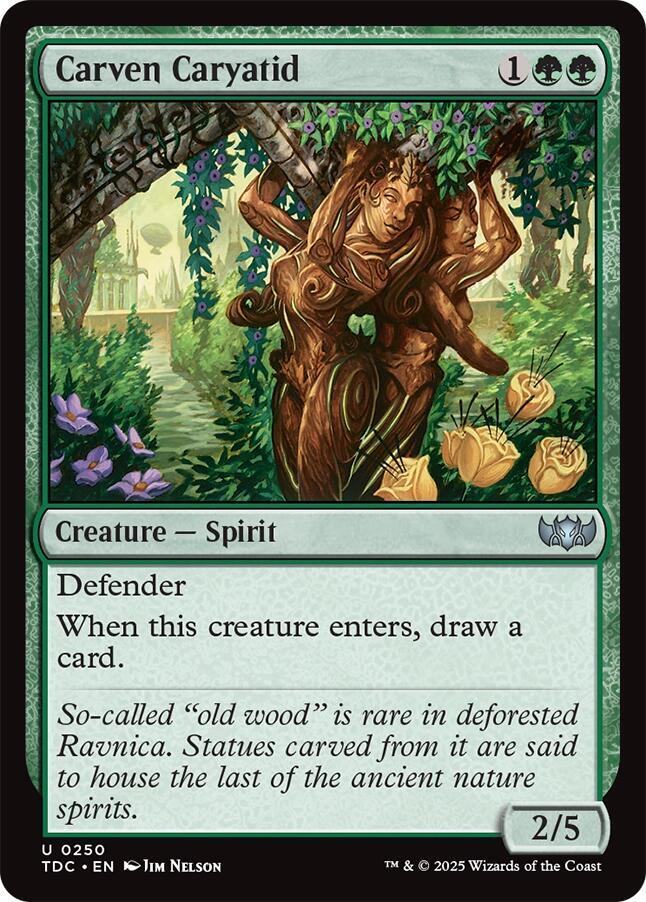Carven Caryatid 250 card from Commander: Tarkir: Dragonstorm