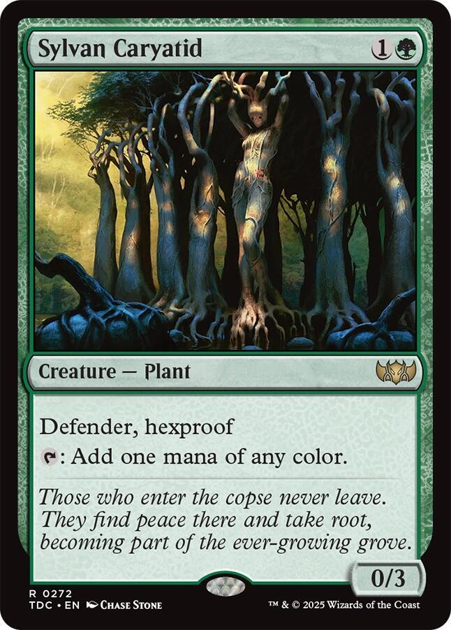 Sylvan Caryatid 272 card from Commander: Tarkir: Dragonstorm