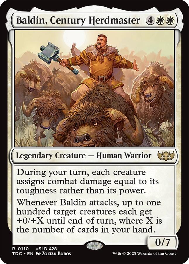 Baldin, Century Herdmaster 110 card from Commander: Tarkir: Dragonstorm