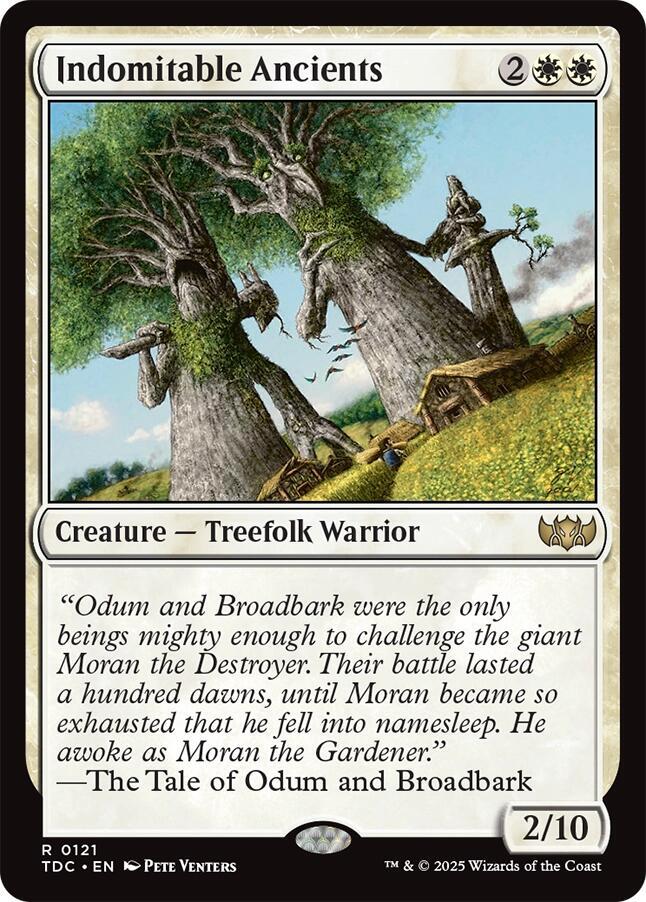 Indomitable Ancients 121 card from Commander: Tarkir: Dragonstorm