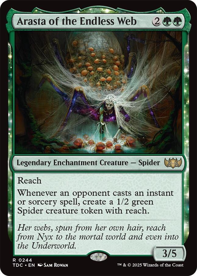Arasta of the Endless Web 244 card from Commander: Tarkir: Dragonstorm