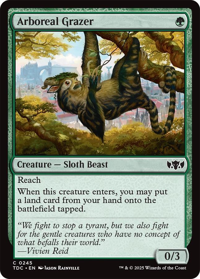 Arboreal Grazer 245 card from Commander: Tarkir: Dragonstorm