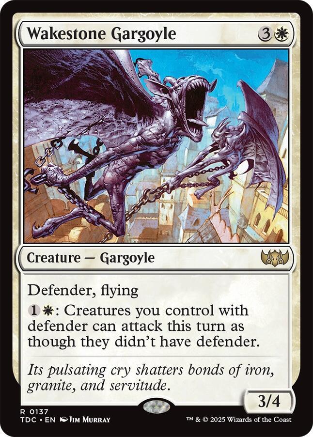 Wakestone Gargoyle 137 card from Commander: Tarkir: Dragonstorm