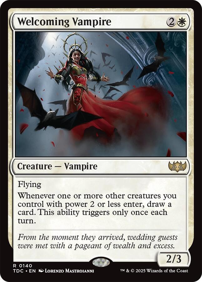 Welcoming Vampire 140 card from Commander: Tarkir: Dragonstorm