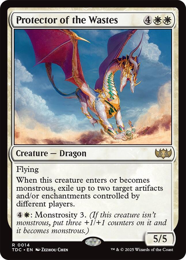 Protector of the Wastes 14 card from Commander: Tarkir: Dragonstorm