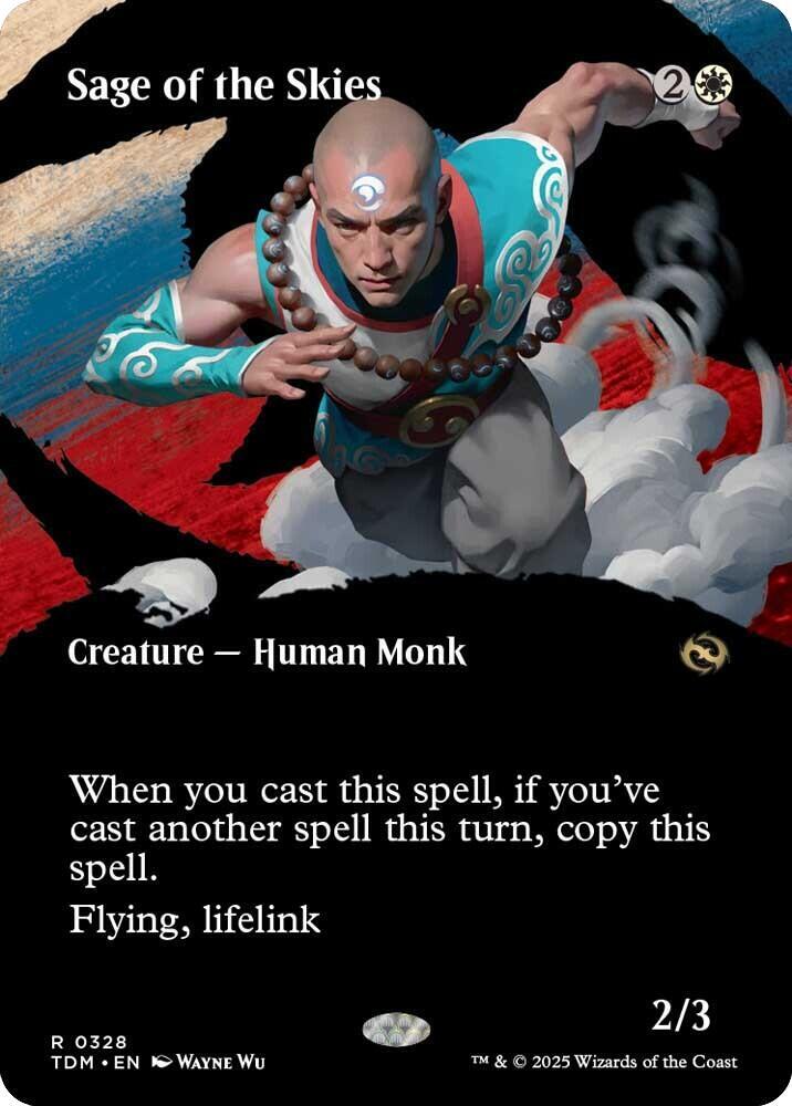 Sage of the Skies (Borderless) 328 card from Tarkir: Dragonstorm