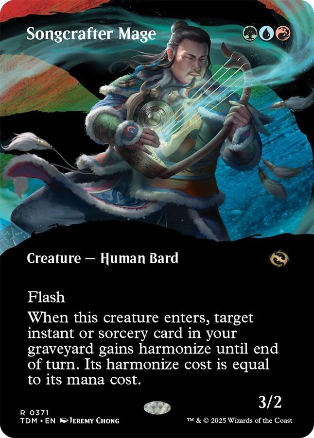 Songcrafter Mage (Borderless) 371 card from Tarkir: Dragonstorm