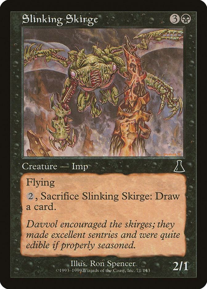 Slinking Skirge 71 card from Urza's Destiny