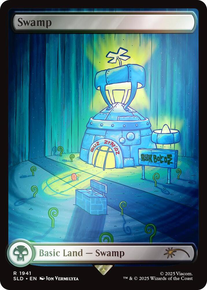 Swamp (Rainbow Foil) 1941 card from Secret Lair Drop Series