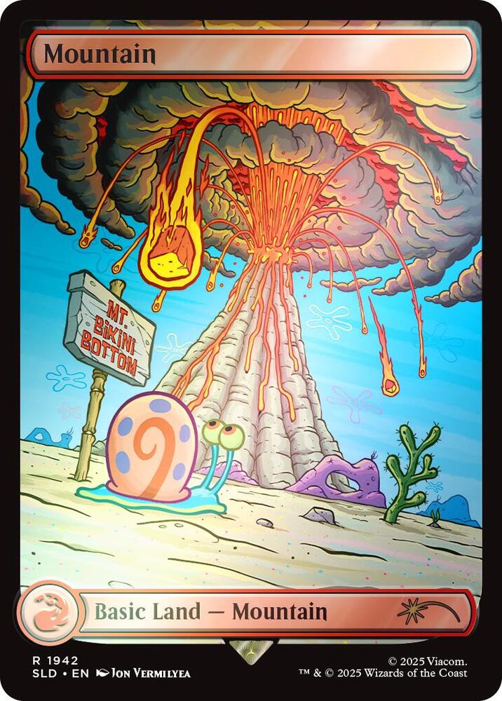 Mountain (Rainbow Foil) 1942 card from Secret Lair Drop Series