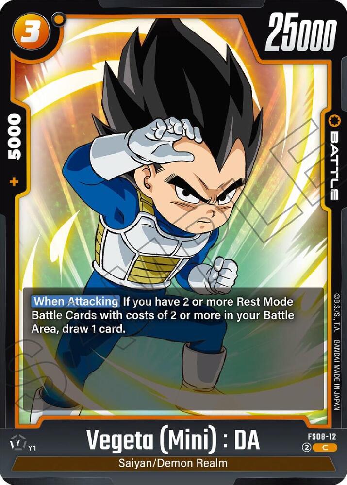 Vegeta (Mini) : DA FS08-12 card from Starter Deck 8: Vegeta (Mini) Super Saiyan 3