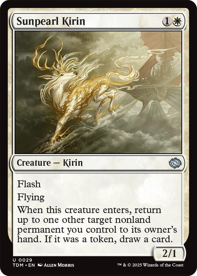 Sunpearl Kirin 29 card from Tarkir: Dragonstorm
