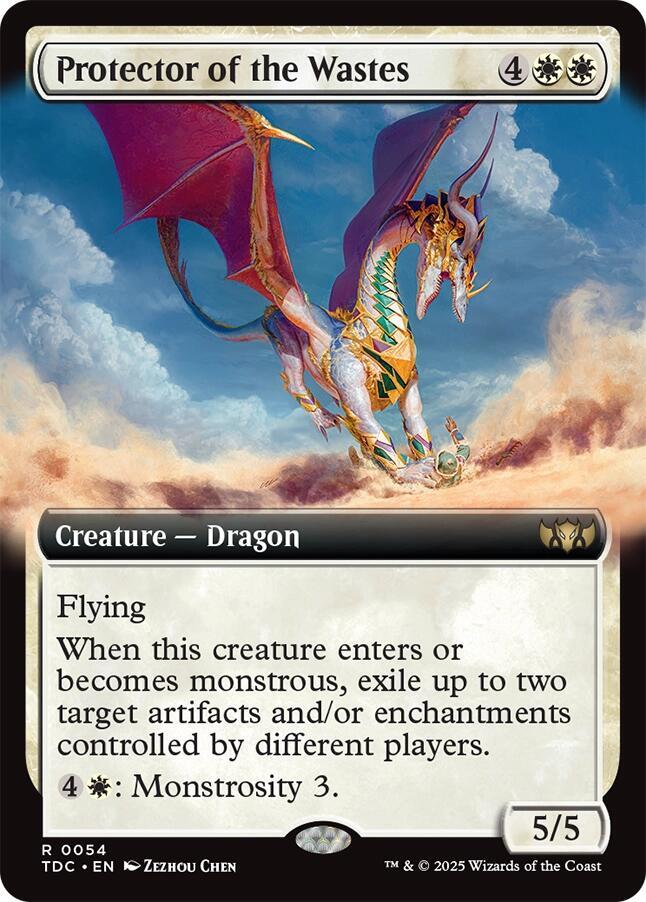 Protector of the Wastes (Extended Art) 54 card from Commander: Tarkir: Dragonstorm