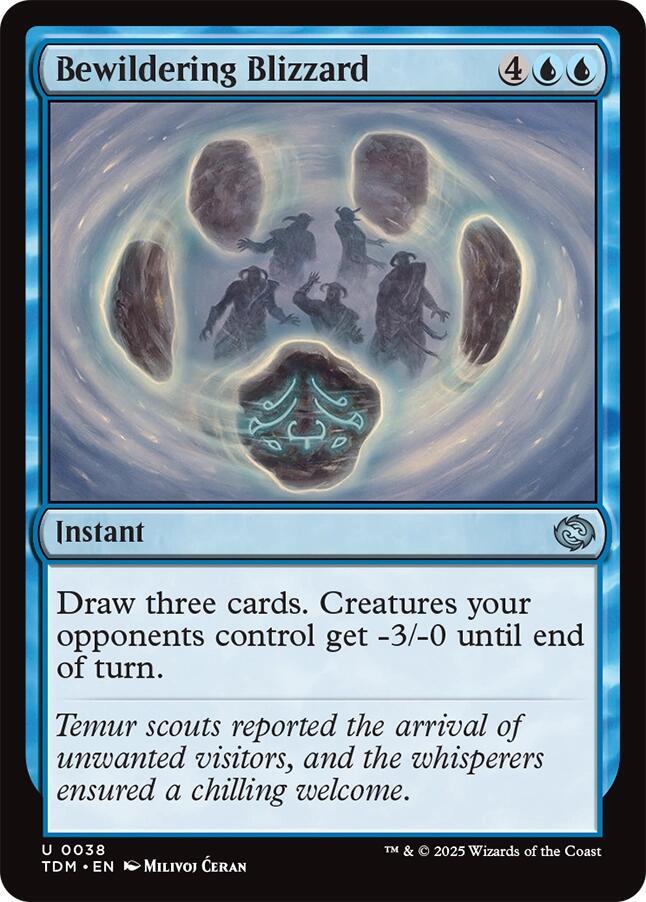 Bewildering Blizzard 38 card from Tarkir: Dragonstorm