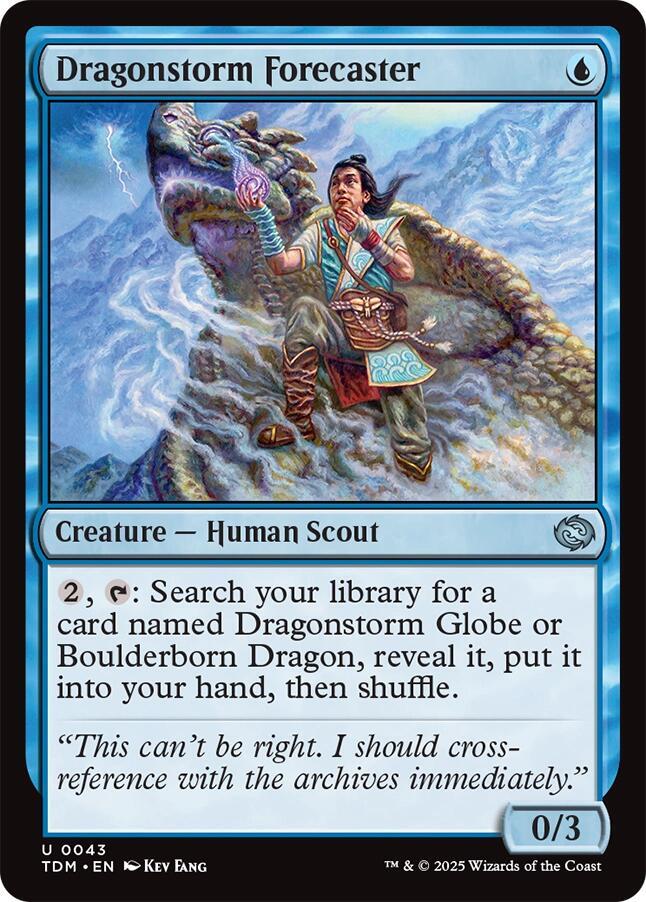 Dragonstorm Forecaster 43 card from Tarkir: Dragonstorm