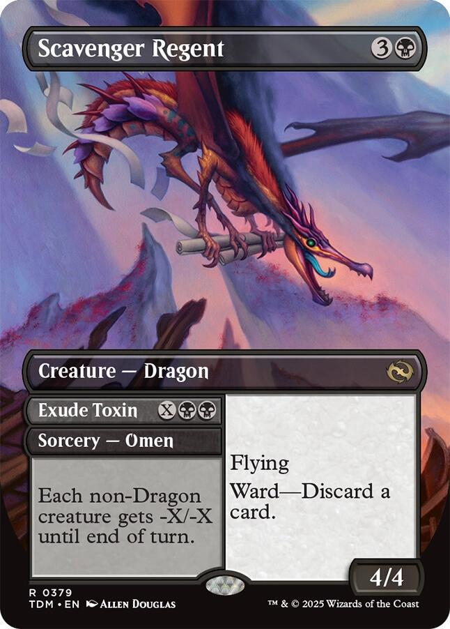 Scavenger Regent (Borderless) 379 card from Tarkir: Dragonstorm