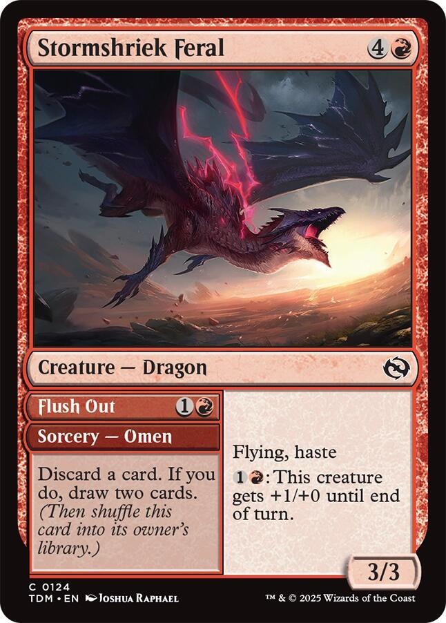 Stormshriek Feral 124 card from Tarkir: Dragonstorm