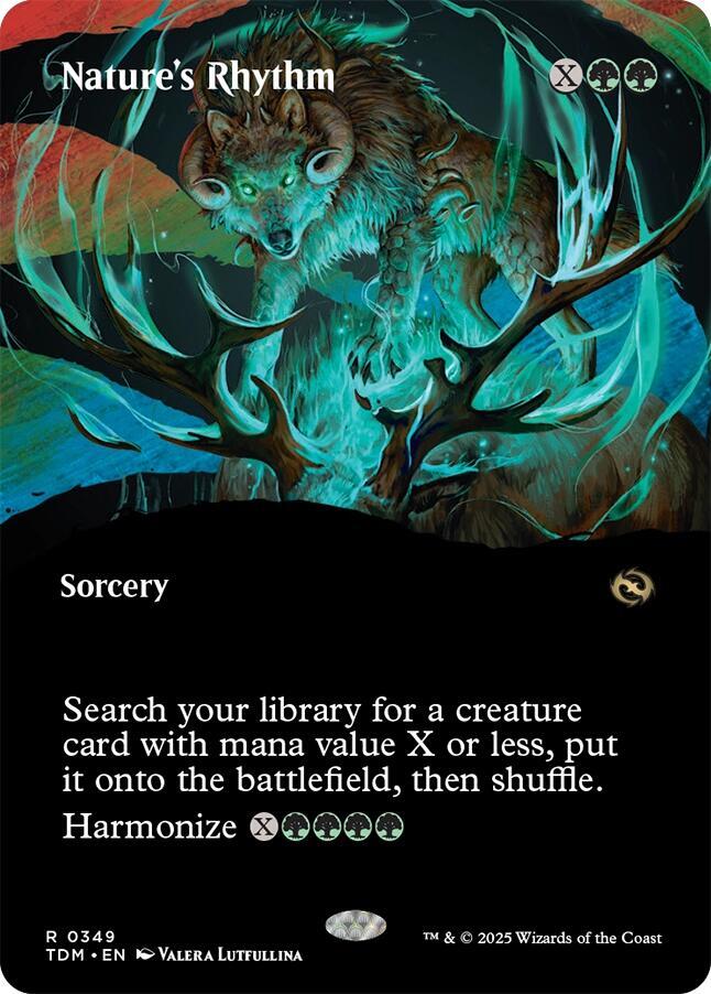 Nature's Rhythm (Borderless) 349 card from Tarkir: Dragonstorm