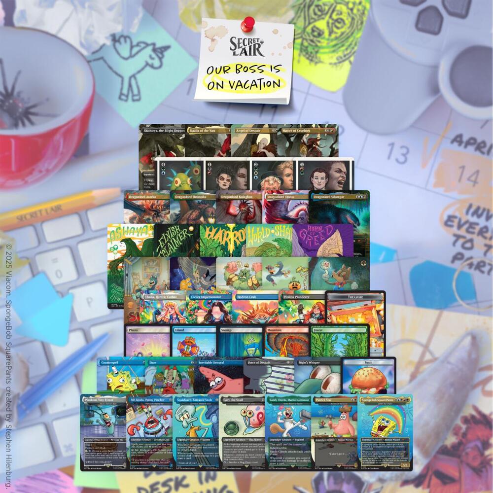 Secret Lair Drop: Our Boss is on Vacation Superdrop: Desk Fort Made of Non-Foils Bundle sealed product from Secret Lair Drop Series