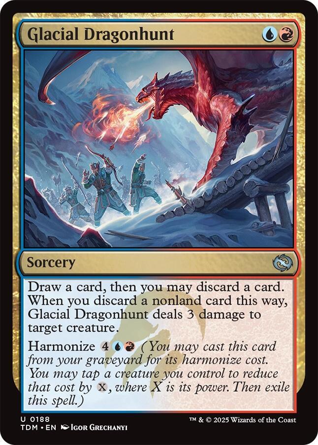 Glacial Dragonhunt 188 card from Tarkir: Dragonstorm