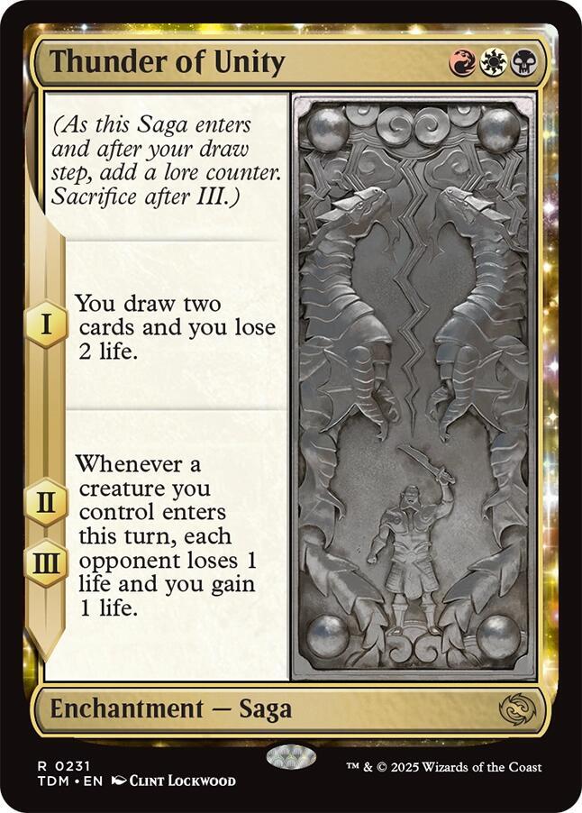 Thunder of Unity 231 card from Tarkir: Dragonstorm