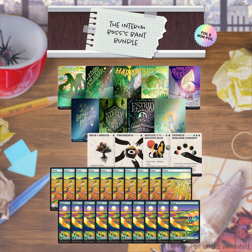 Secret Lair Drop: Our Boss is on Vacation Superdrop: Interim Boss's Bant Bundle sealed product from Secret Lair Drop Series