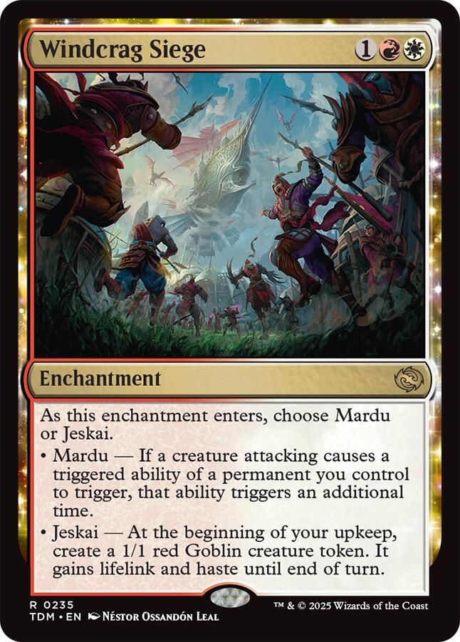 Windcrag Siege 235 card from Tarkir: Dragonstorm