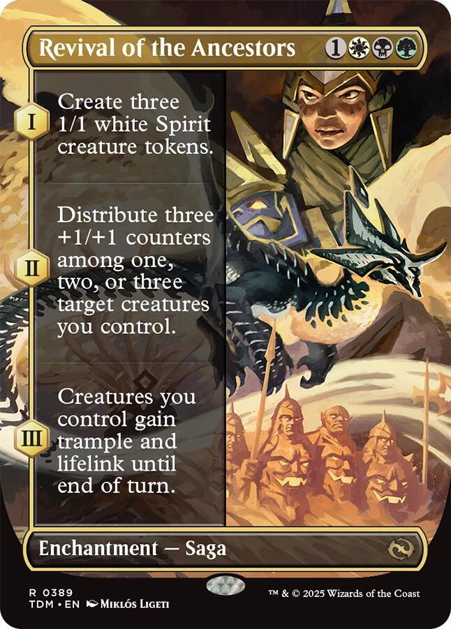Revival of the Ancestors (Borderless) 389 card from Tarkir: Dragonstorm