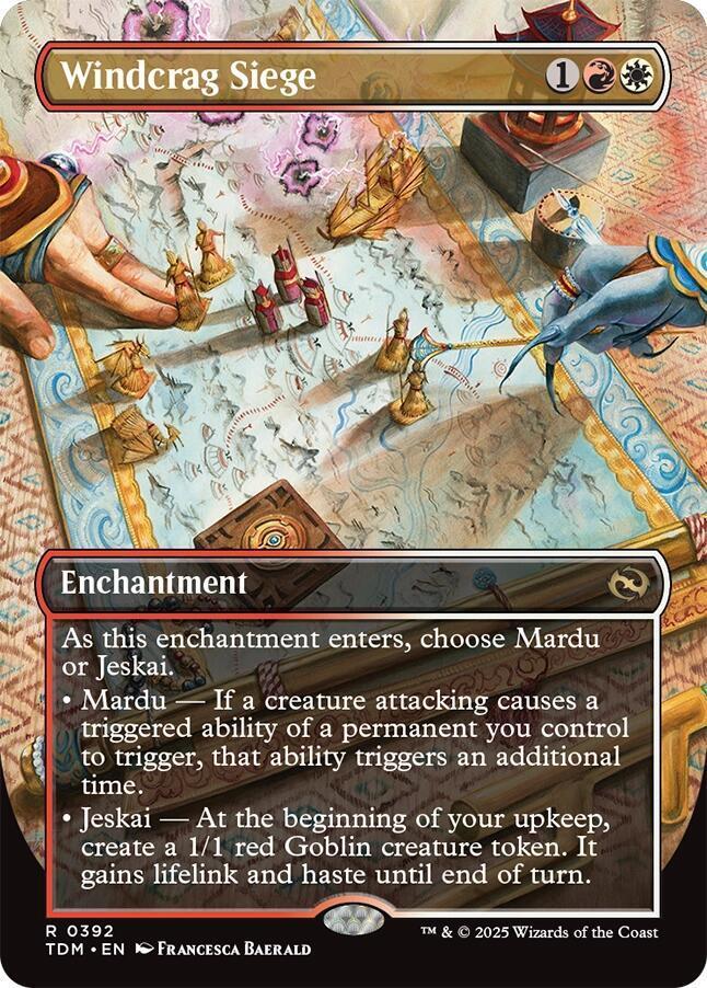 Windcrag Siege (Borderless) 392 card from Tarkir: Dragonstorm