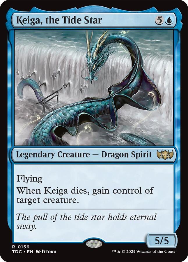 Keiga, the Tide Star 156 card from Commander: Tarkir: Dragonstorm