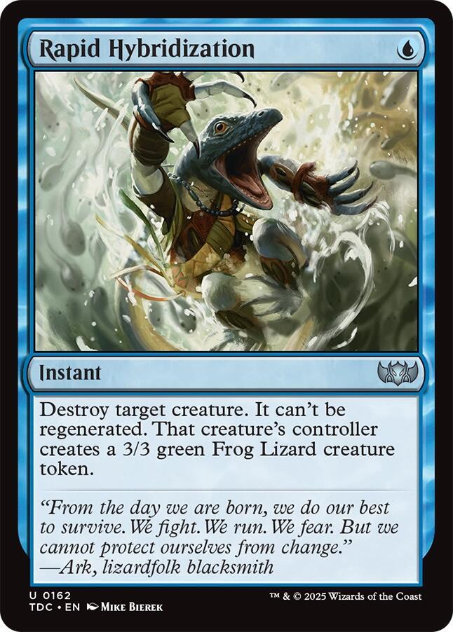 Rapid Hybridization 162 card from Commander: Tarkir: Dragonstorm