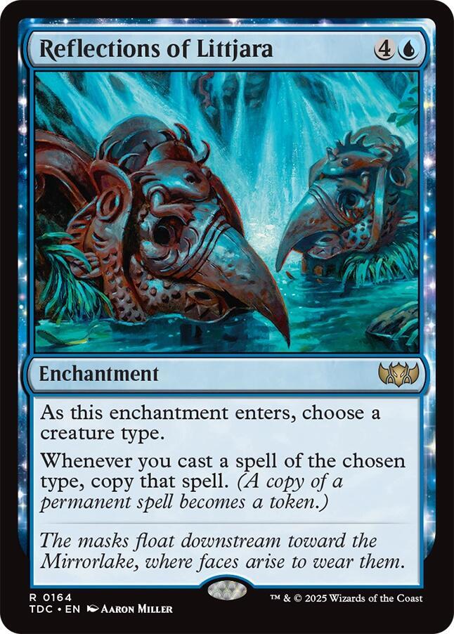 Reflections of Littjara 164 card from Commander: Tarkir: Dragonstorm