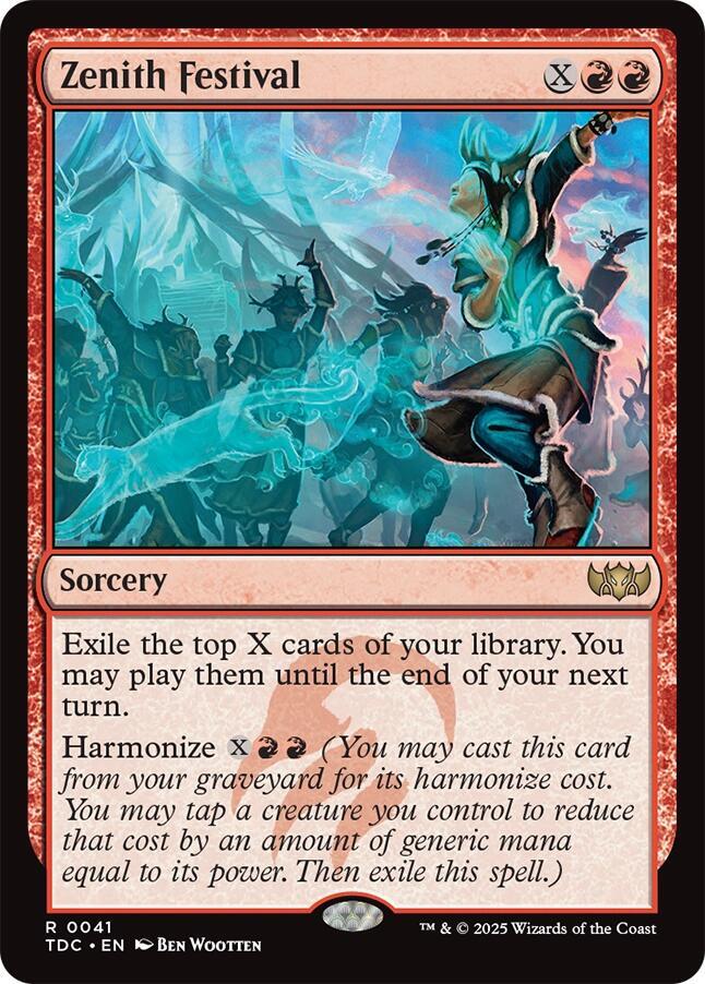 Zenith Festival 41 card from Commander: Tarkir: Dragonstorm
