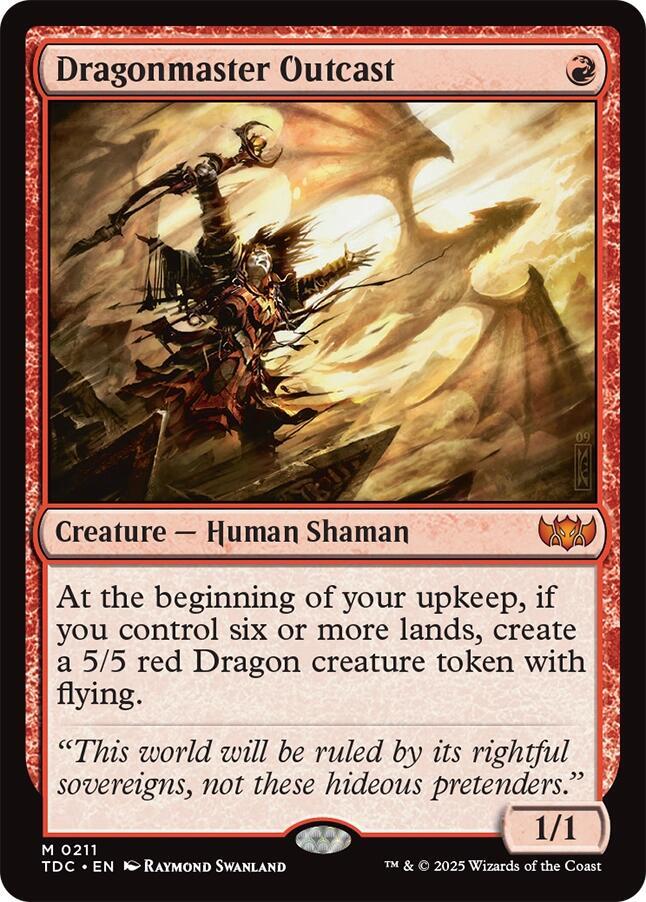 Dragonmaster Outcast 211 card from Commander: Tarkir: Dragonstorm