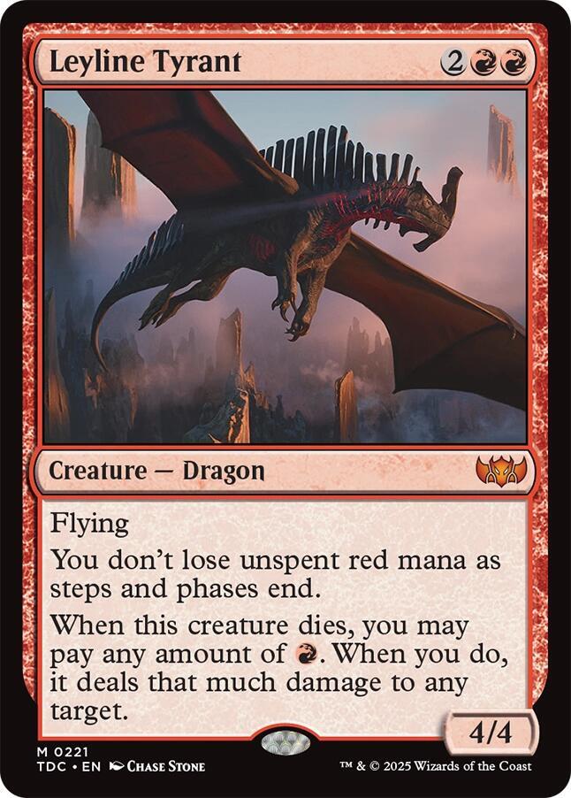 Leyline Tyrant 221 card from Commander: Tarkir: Dragonstorm