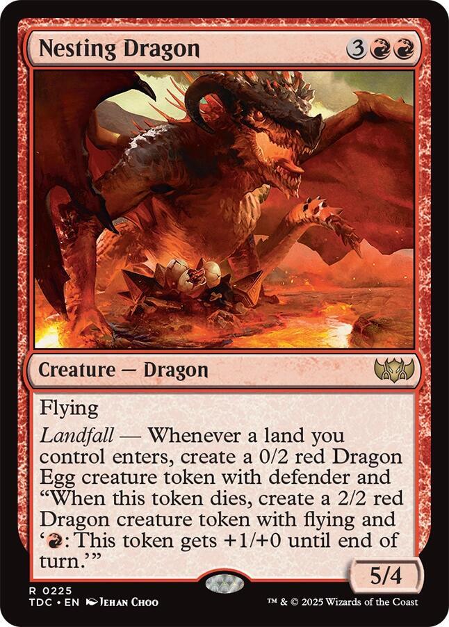 Nesting Dragon 225 card from Commander: Tarkir: Dragonstorm