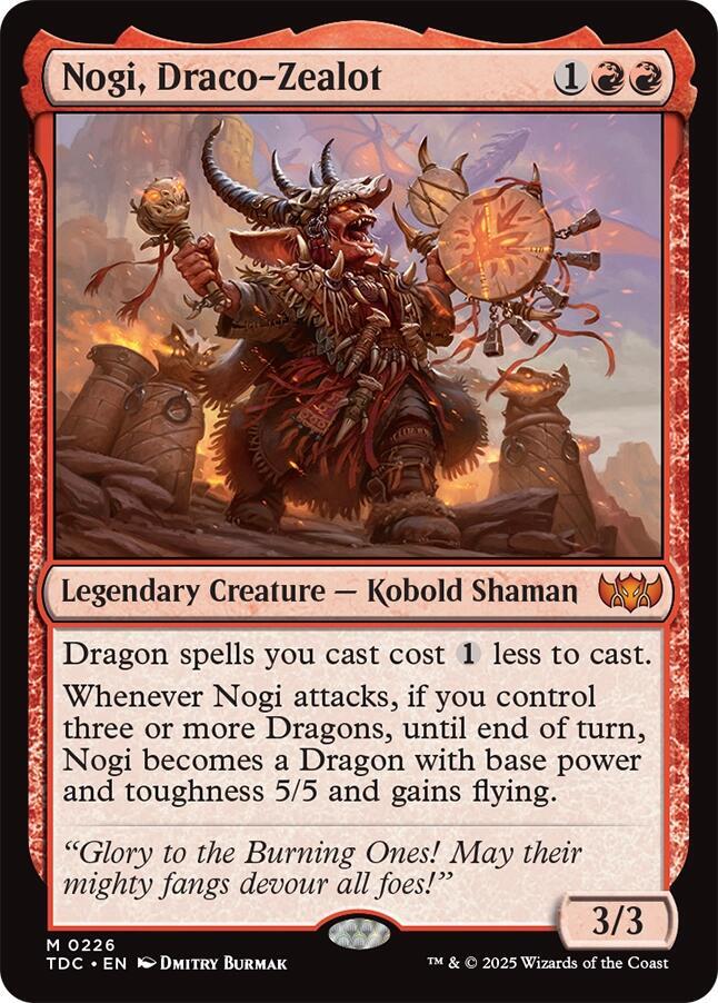 Nogi, Draco-Zealot 226 card from Commander: Tarkir: Dragonstorm