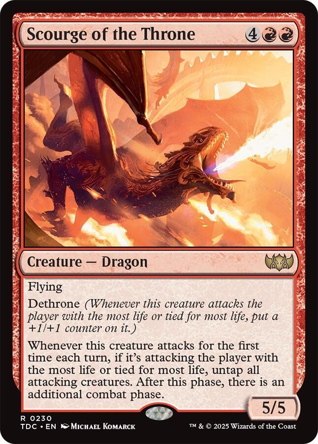 Scourge of the Throne 230 card from Commander: Tarkir: Dragonstorm