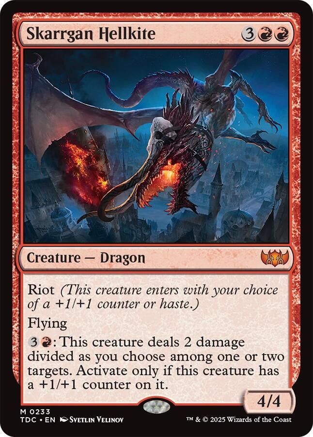 Skarrgan Hellkite 233 card from Commander: Tarkir: Dragonstorm