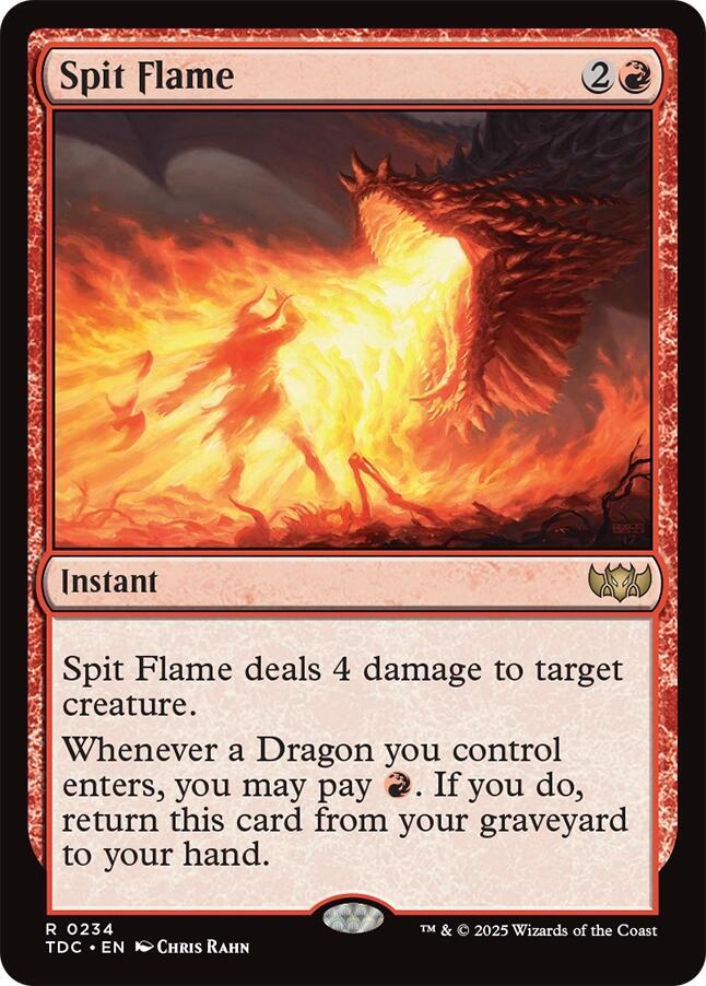 Spit Flame 234 card from Commander: Tarkir: Dragonstorm